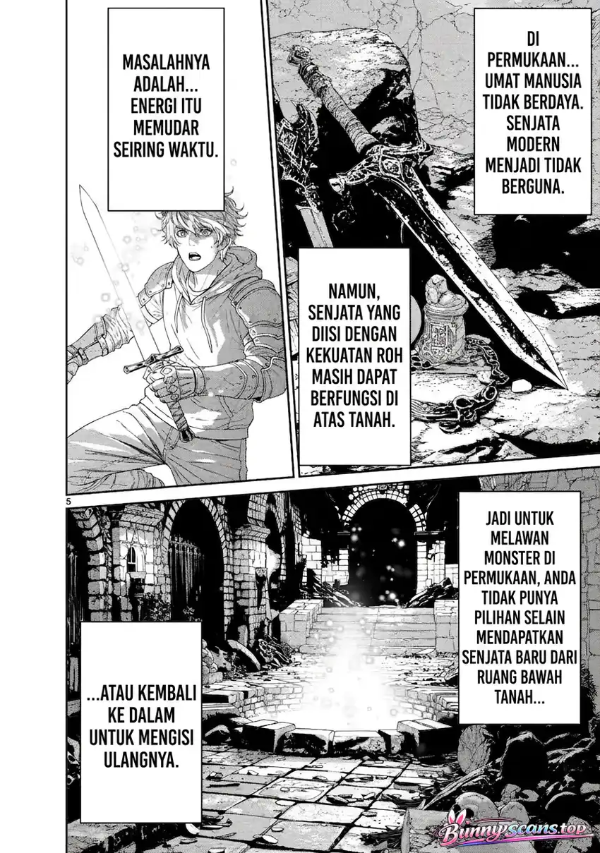 Dungeon de Tatakaitsuzukete 20-nen no Doutei Yuusha, Chijou ni Modottara Danjoubi 1:1000 no Sekai Datta Chapter 4.1 Gambar 4