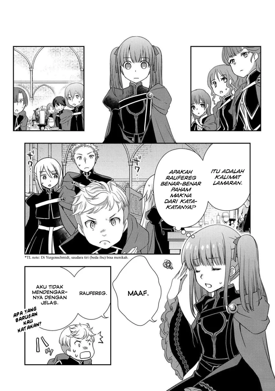 Honzuki no Gekokujou: Hannerōre no Kizoku-in Gonensei Ichi – Koishite Mitai O’hime-sama Chapter 4 Gambar 6