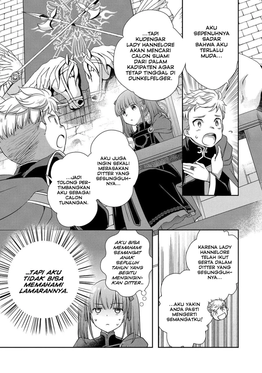 Honzuki no Gekokujou: Hannerōre no Kizoku-in Gonensei Ichi – Koishite Mitai O’hime-sama Chapter 4 Gambar 7
