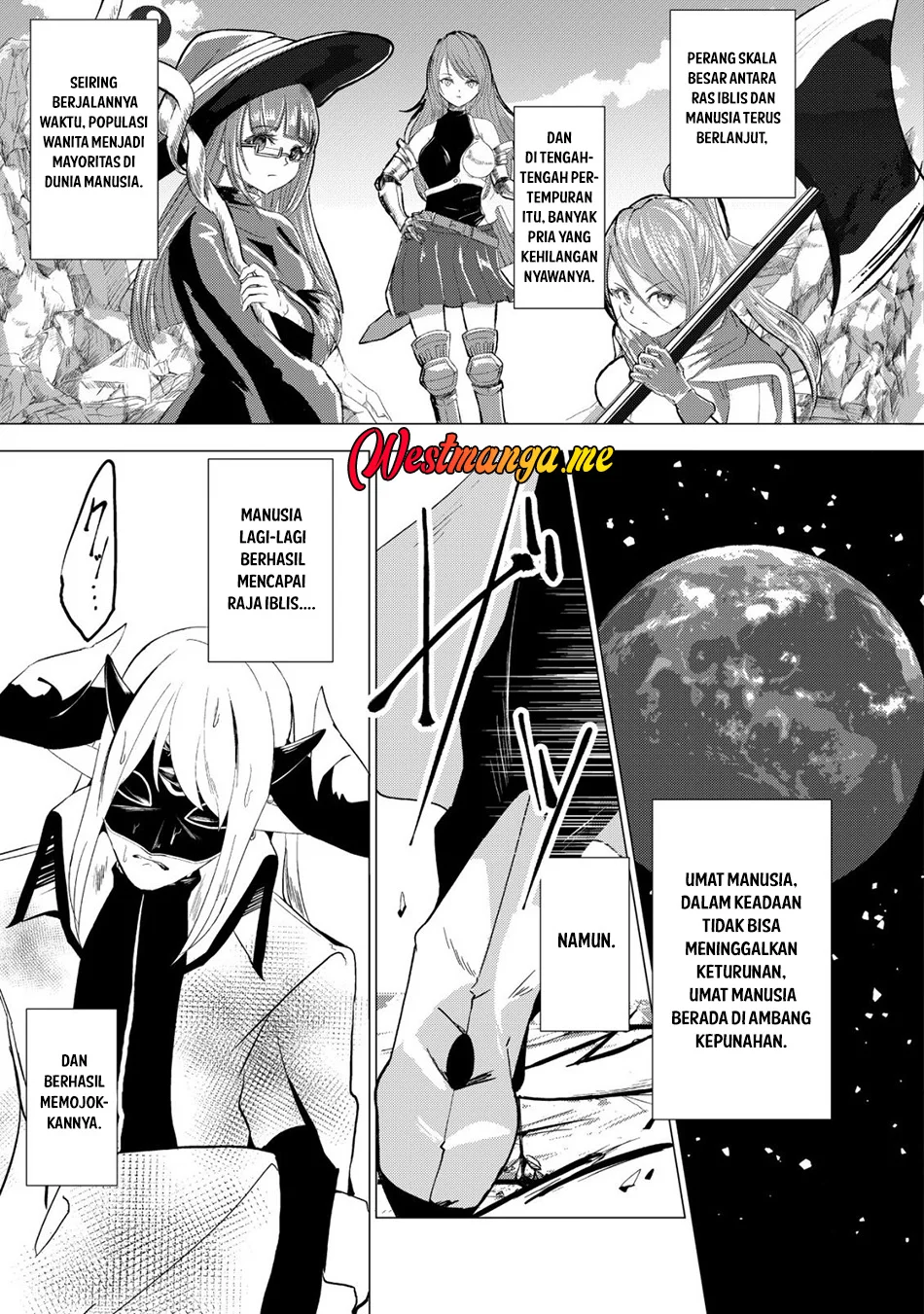 Joudan de Onna Yuusha-tachi wo Kudoita Daimaou, Sarawarete Kyousei Shinkon Seikatsu Chapter 1 Gambar 6