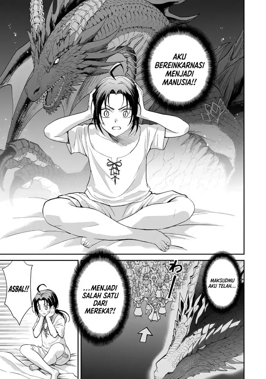 Moto shin ryū, chippokena ningen ni tensei shitakedo musō shimasu Chapter 1 Gambar 13