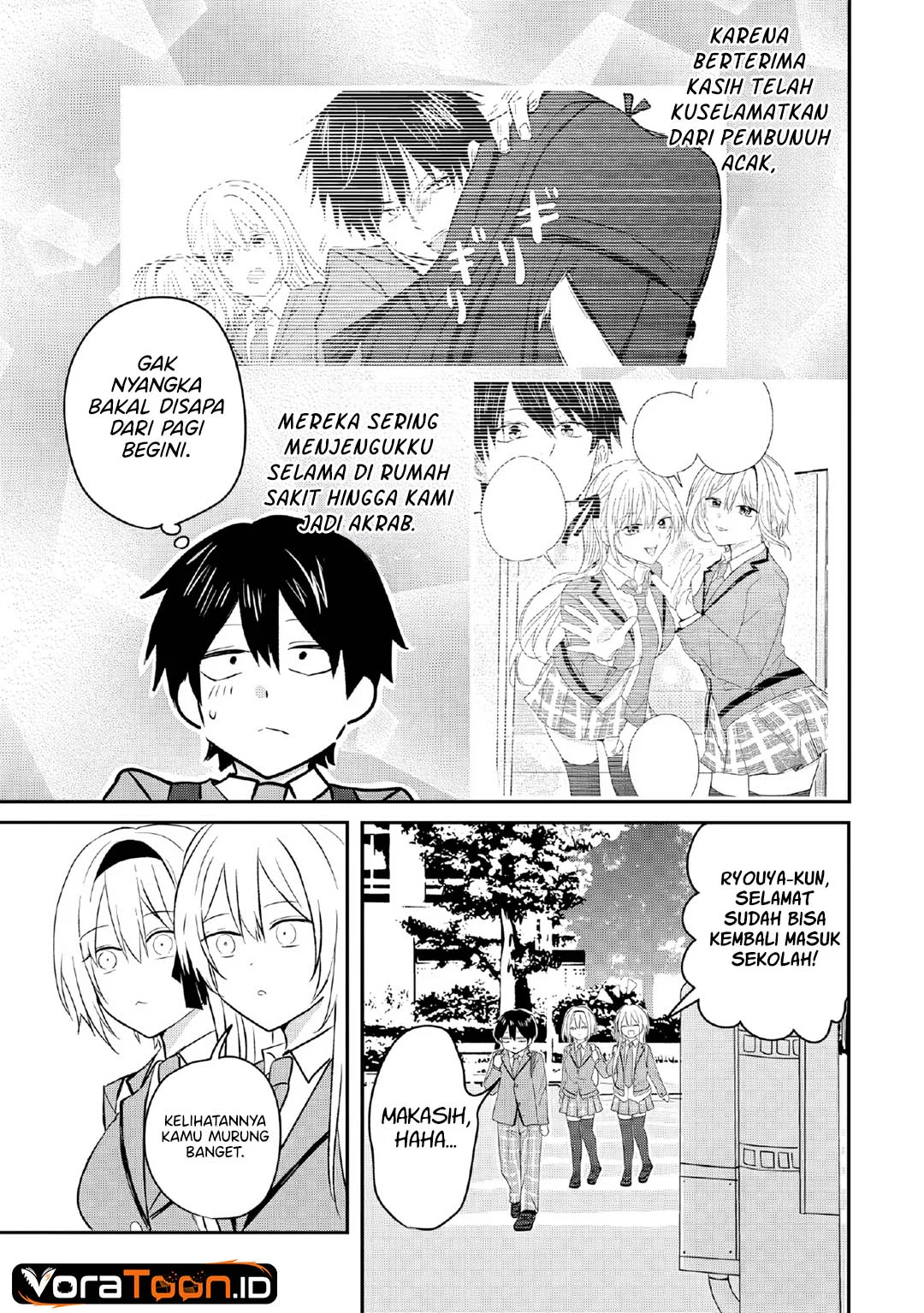Nani no Torie mo Nai Heibon na Ore ga Bijin Futago Shimai wo Inochigake de Tasuketa Kekka, Jitsu wa Yandere datta Futari wo Gachi Bore Sasete Shimatta Chapter 2 Gambar 6