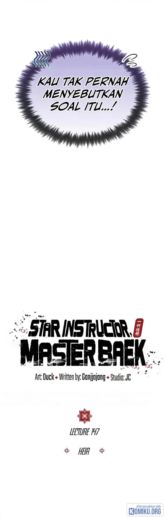 Number One Star Instructor Master Baek Chapter 147 Gambar 18
