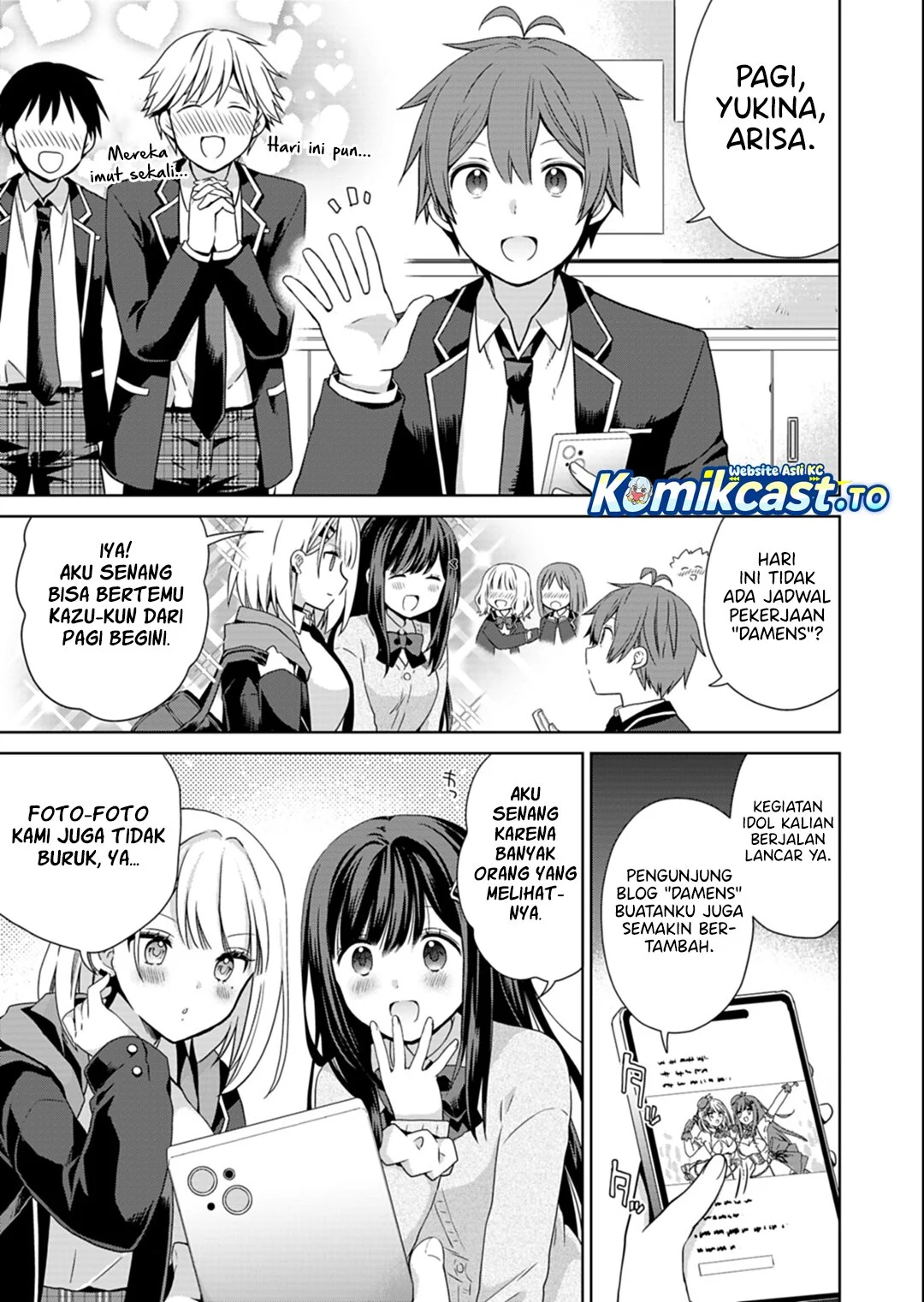 Osananajimitachi ga Ninki Idol ni Natta: Amama na Kanojotachi wa Ore ni Mitsuide Kureteiru Chapter 2.1 Gambar 4