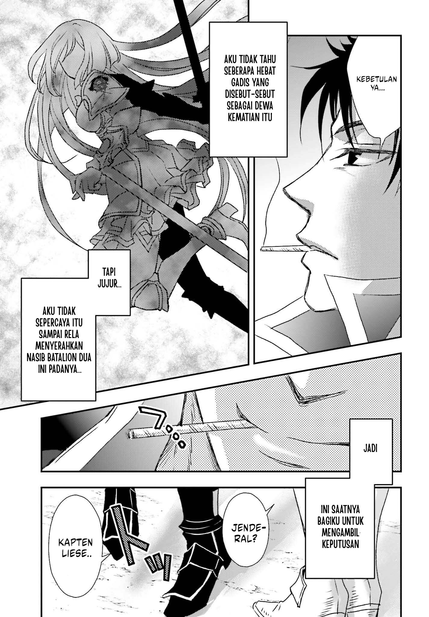 Shinigami ni Sodaterareta Shoujo wa Shikkoku no Tsurugi wo Mune ni Idaku Chapter 49 Gambar 5