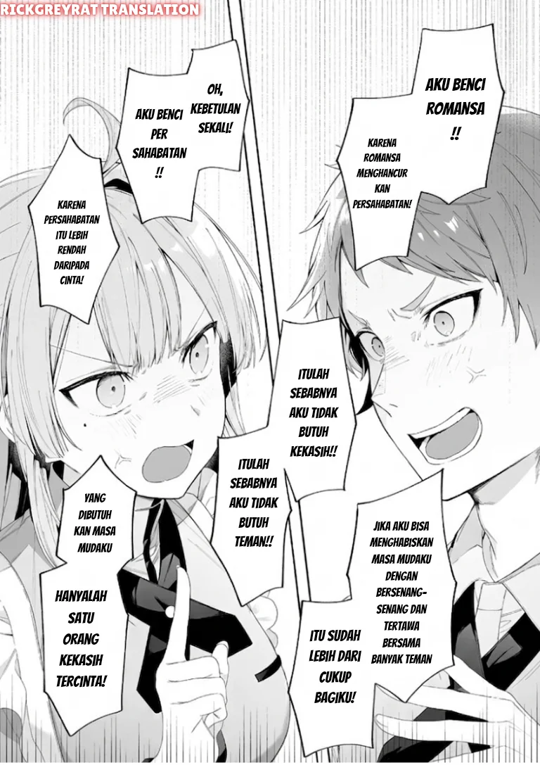 Tomodachi to Koibito, Docchi ga Daiji nano? Chapter 1 Gambar 4