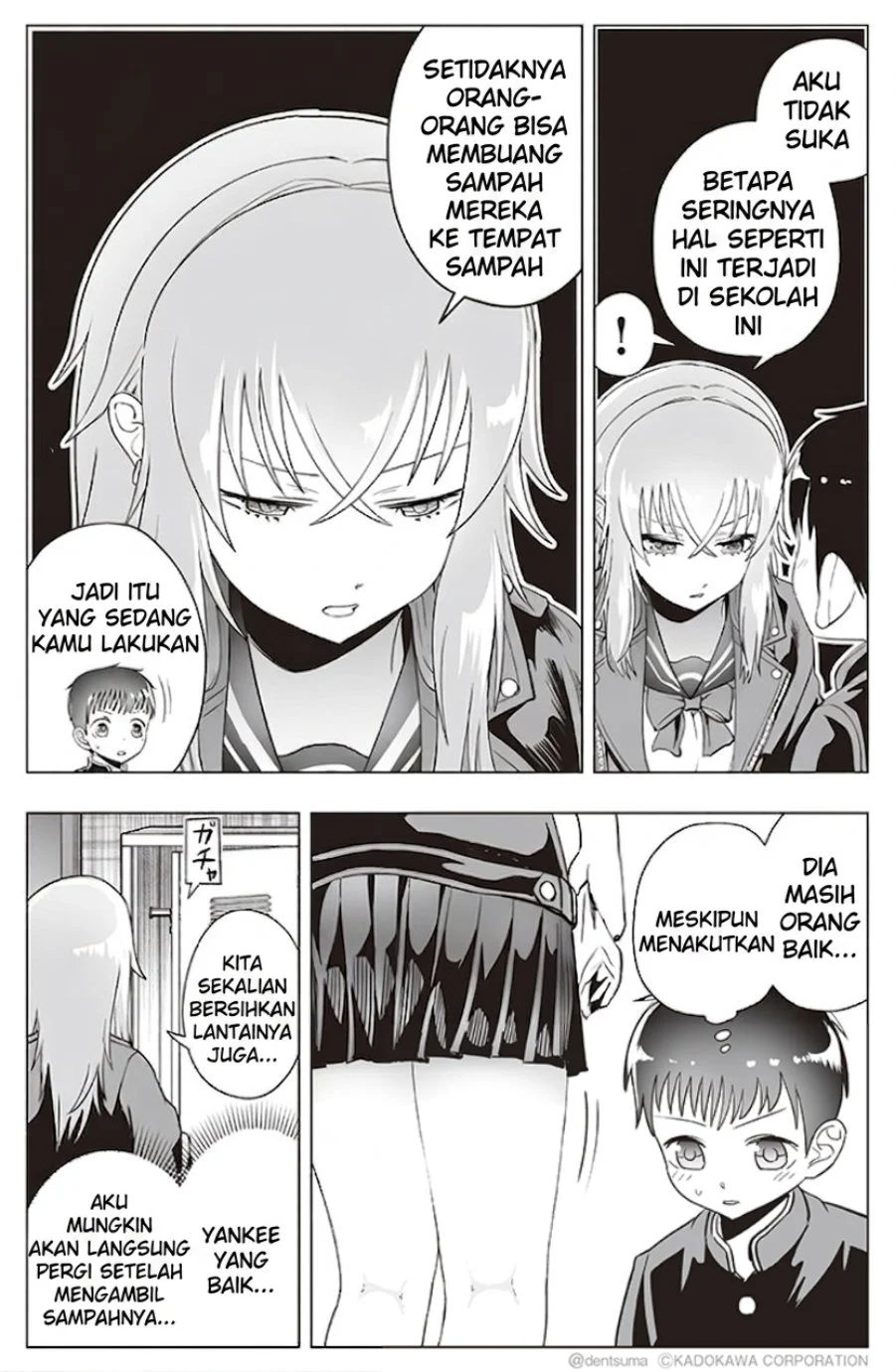 Tonari no Seki no Yankee JK no Jakuten Chapter 17 Gambar 4