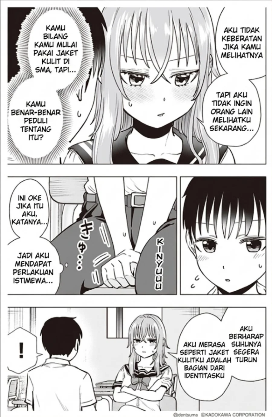 Tonari no Seki no Yankee JK no Jakuten Chapter 32 Gambar 4