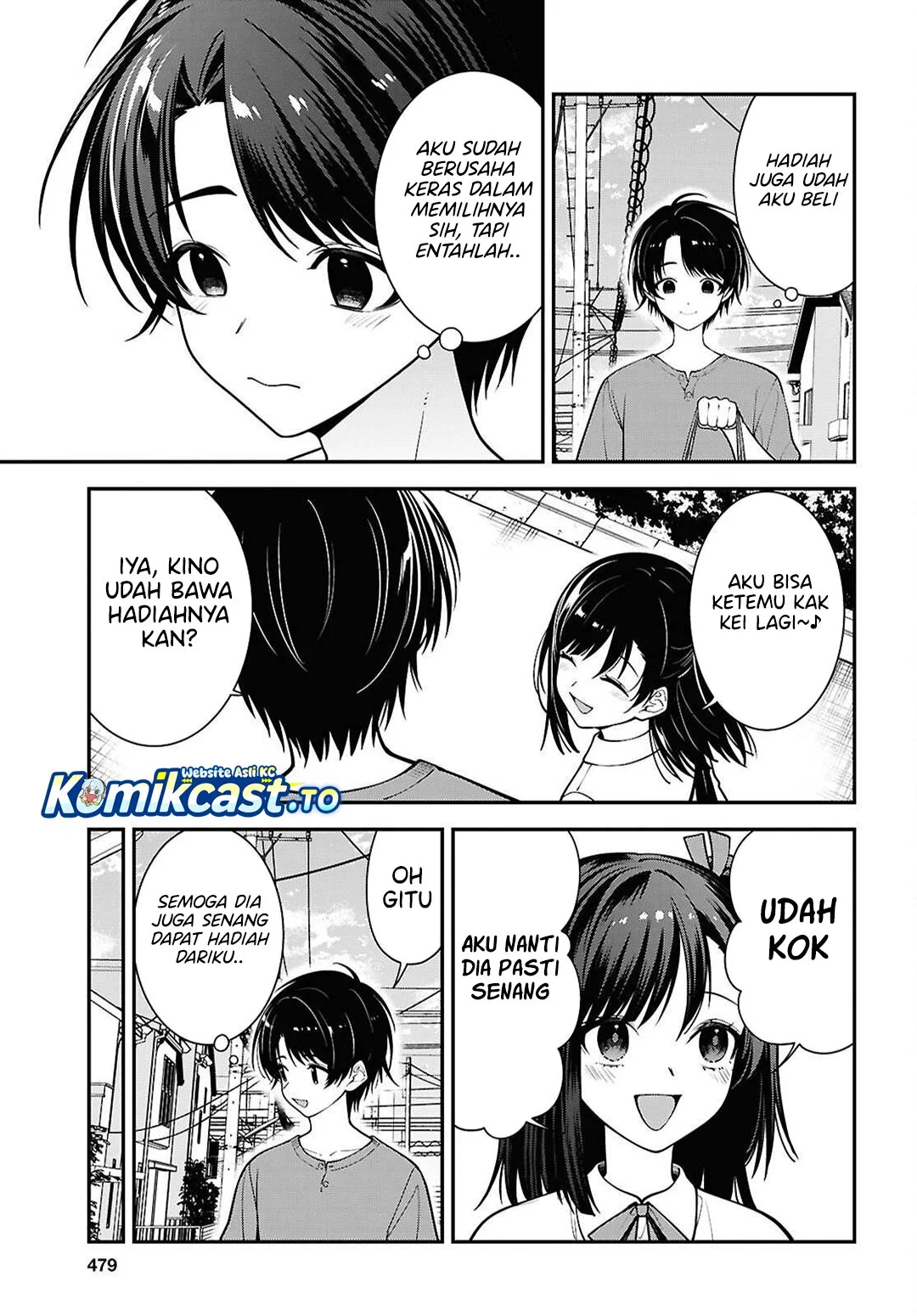 Tonari no Seki no Yankee Shimizu-san ga Kami o Kuroku Sometekita Chapter 18 - Halaman 6