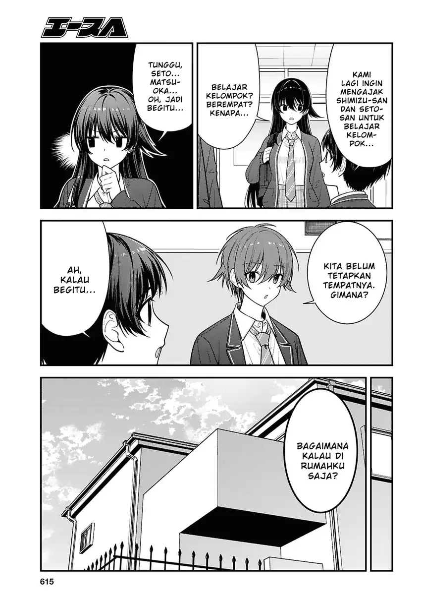 Tonari no Seki no Yankee Shimizu-san ga Kami o Kuroku Sometekita Chapter 19 Gambar 7