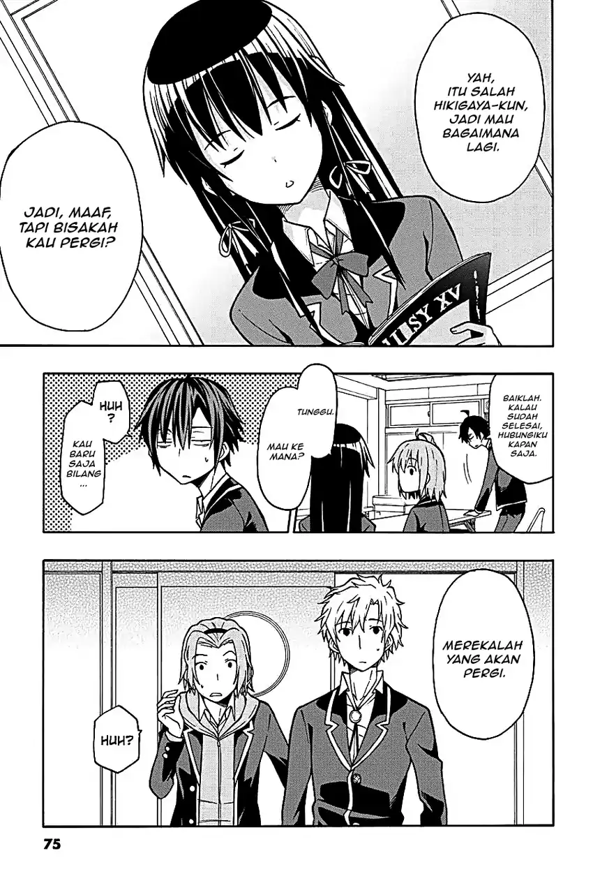 Yahari Ore no Seishun Love Come wa Machigatteiru @comic Chapter 49 Gambar 6