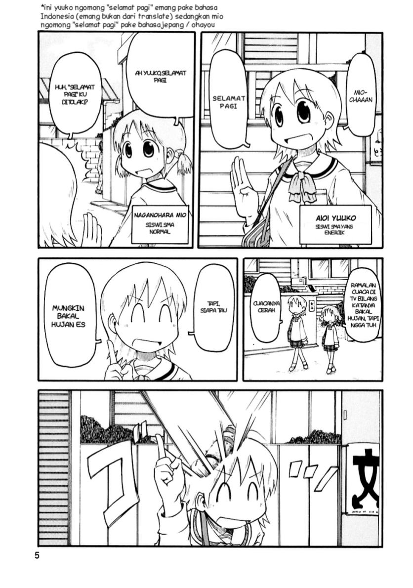Nichijou Chapter 1 halaman 4