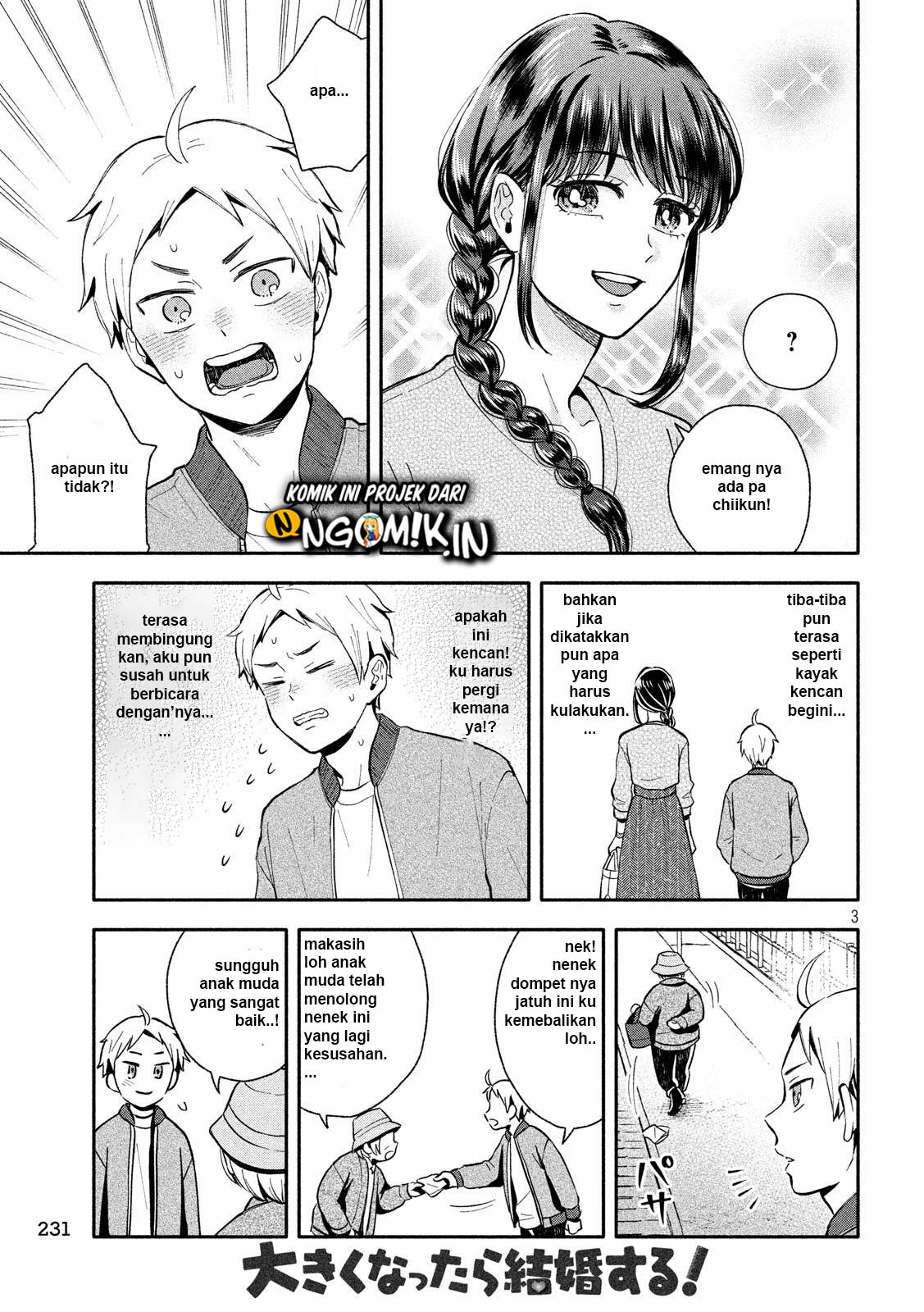 Ookiku nattara kekkon suru! Chapter 08 Gambar 4